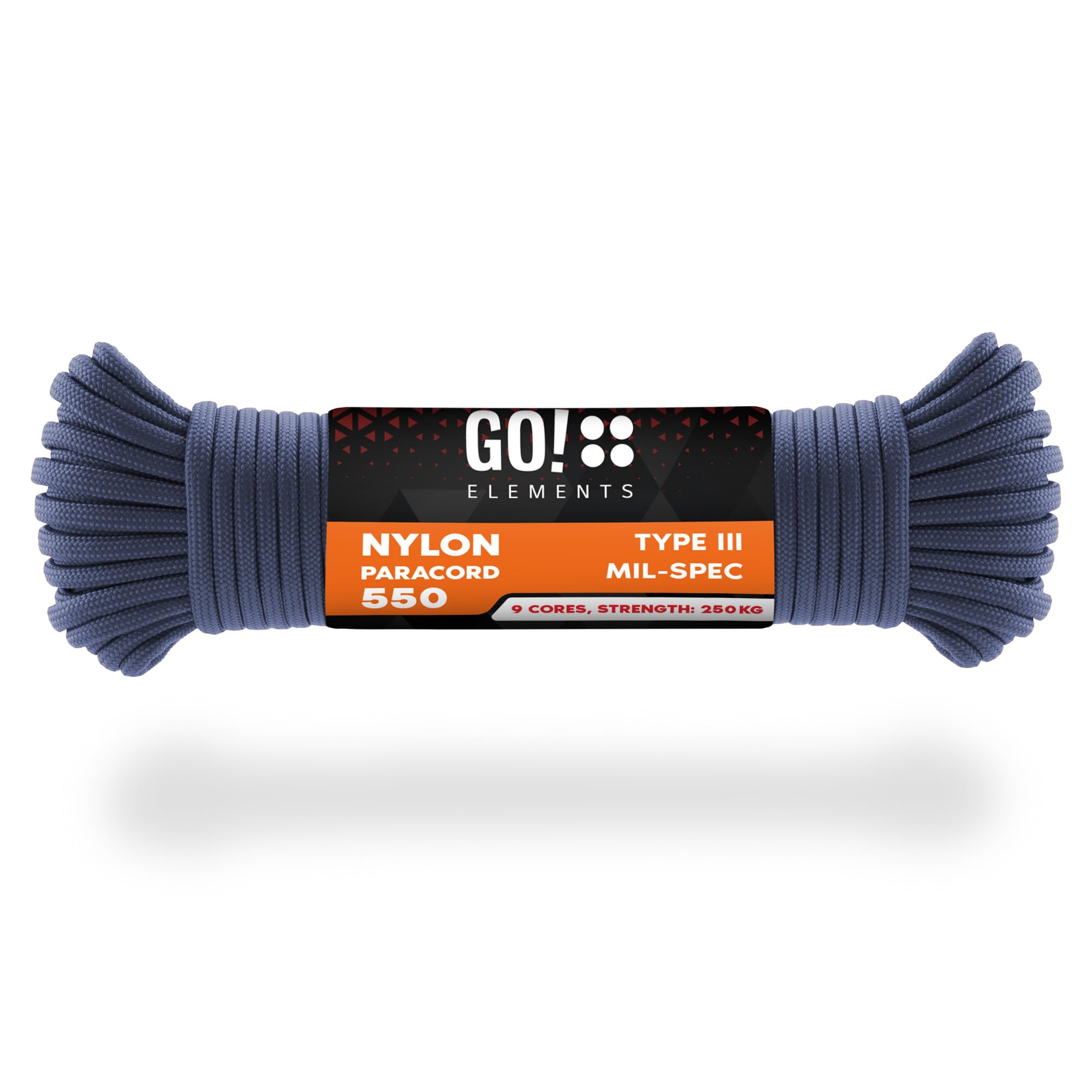 Paracord 550 Typ III | ø 4mm - 11 Kerne - max. 250 kg | 100% Nylonschnur - reißfest & extrem stabil | Nylonseil, Allzweckseil, Reepschnur & Outdoor Seil