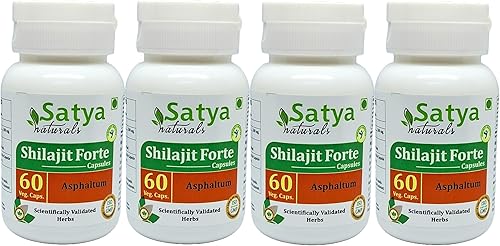 Miniatura 7 de Shilajit Forte Capsule 500 mg. 60 Veg. Capsule Cápsulas de extracto de shilajit (asfalto) para hombres y mujeres Suplemento herbario