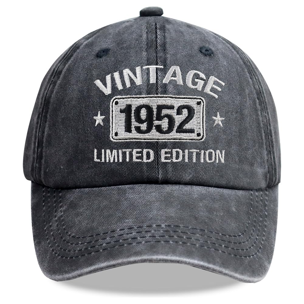 Vintage 1925-2005 Limited Edition Hats for Men Women, Personalized 21th-101th Birthday Gifts Retirement
