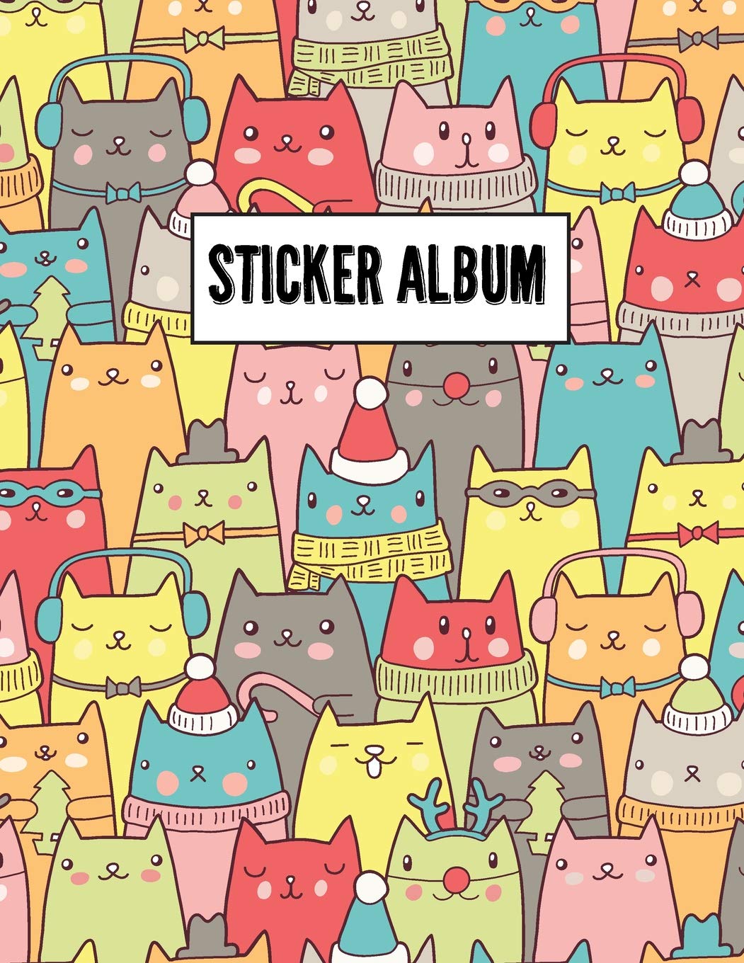 Sticker Album: Sticker Journal, Blank Sticker Book Large Size 100 Pages
