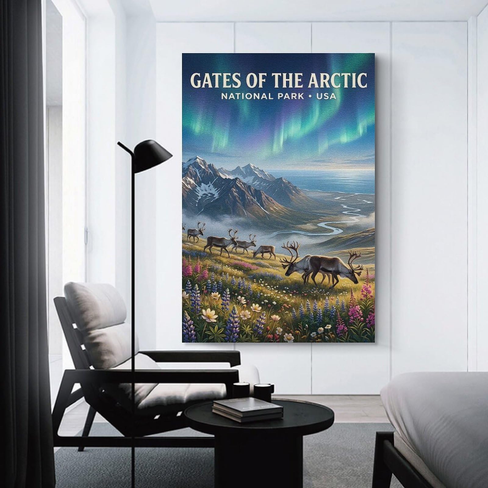 Junmoney Gates of The Arctic National Park Wall Art Print, 20x30inch(50x75cm), for Workspace Walls, Study Corners Or Bedrooms, A Smart Decor Choice for Study Walls