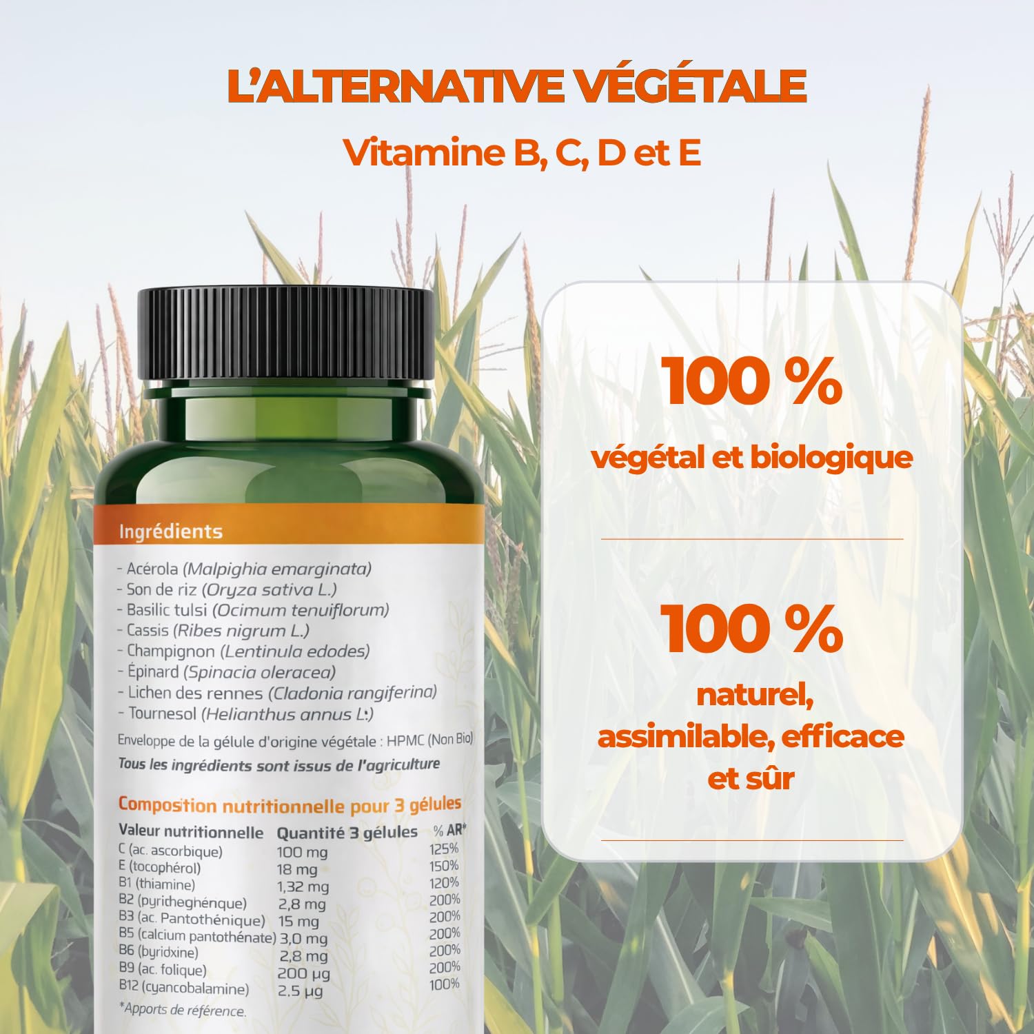 Biophénix - Multivitamines Bio 90 Gélules - Procédé Exclusif Extraction Intégrale® - 0% Excipient • 0% Additif • 0% Produit Chimique - Immunité, Énergie, Antioxydant - Fabriqué en France - Vegan