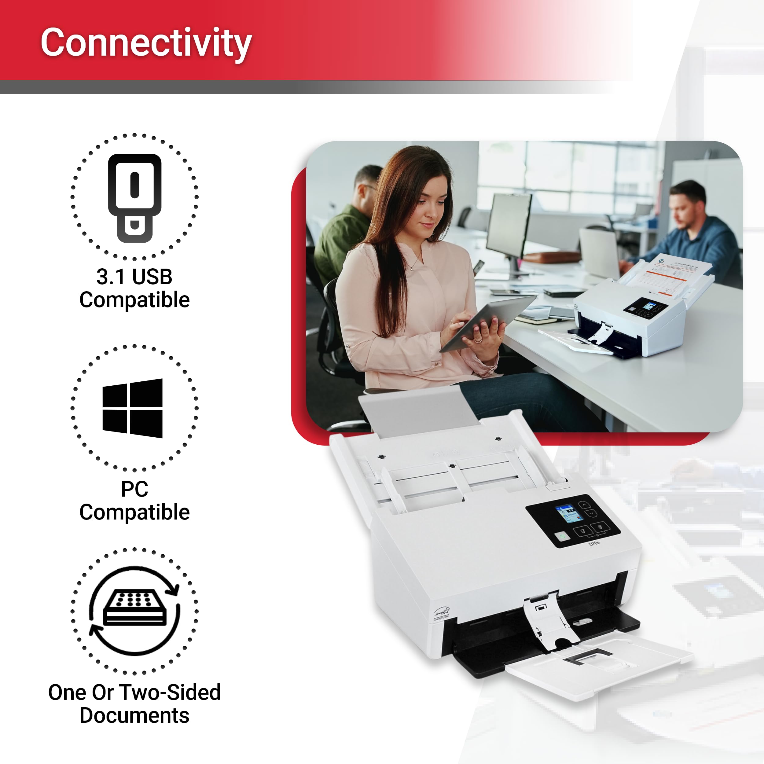 Xerox D70n - Scanner di produzione duplex con alimentatore documenti