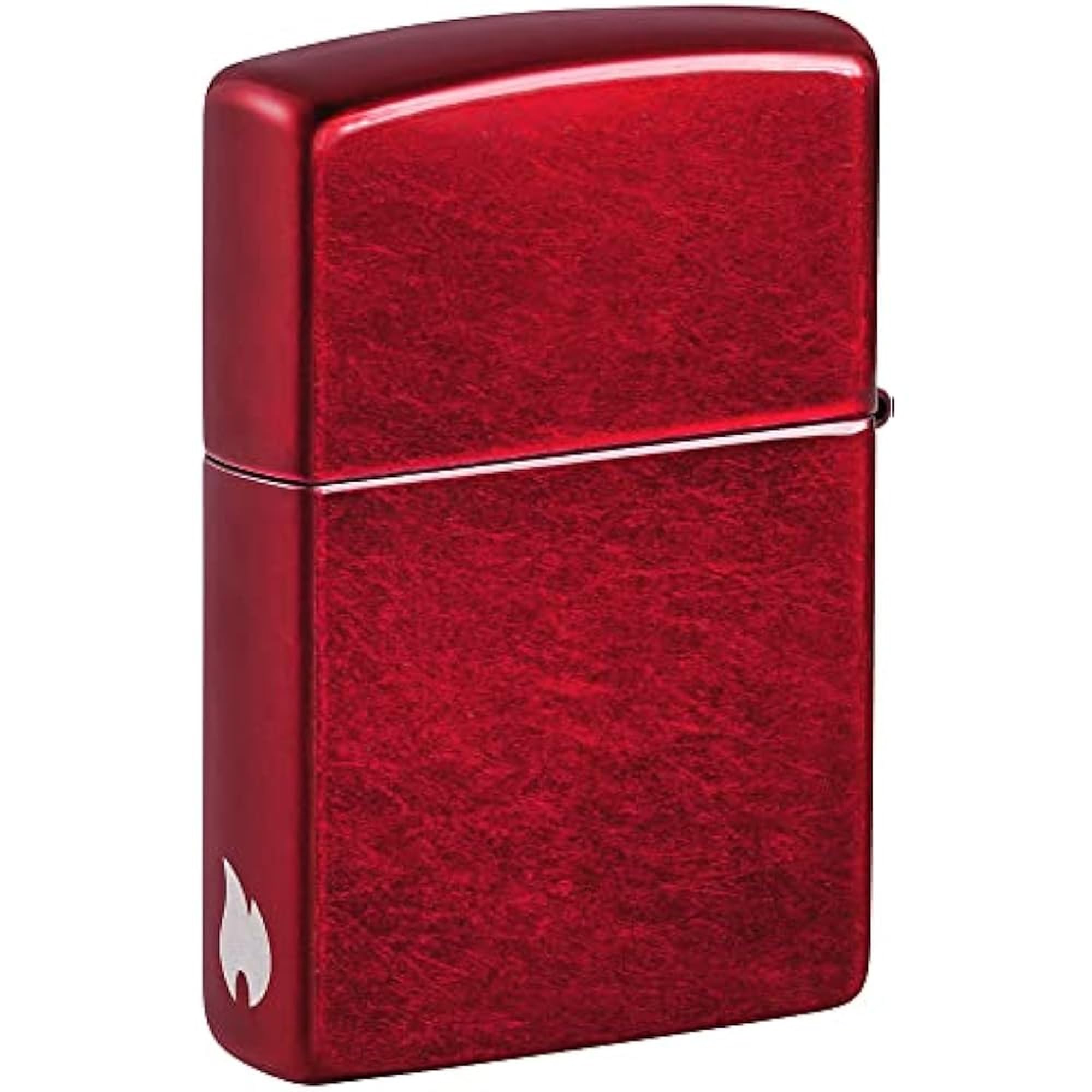 Zippo Sturmfeuerzeug - Candy Apple Red mit seitlicher Flammengravur - Nachfüllbar - Wiederverwendbar - Windfestes Design - Geschenkbox - Made in USA - Amazon Exclusive – Bild 8