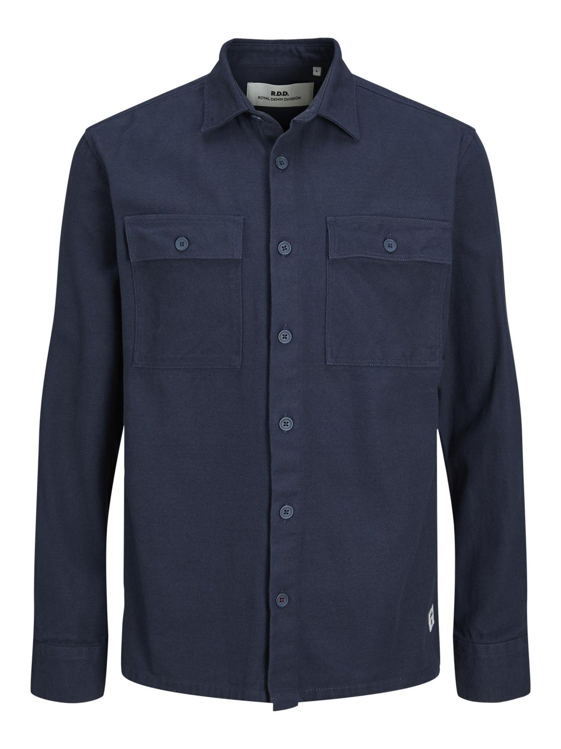 Jack & Jones Male Overshirt RDD Wide Fit Overshirt, Ombré Blue, XL