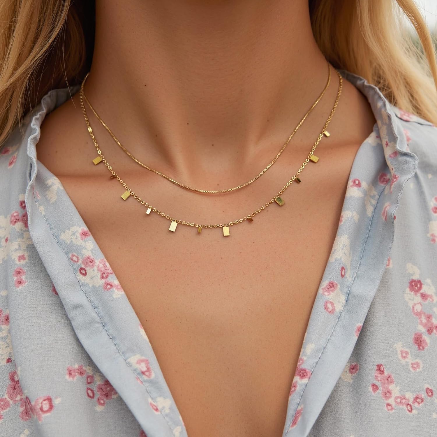 Butterfly Charm Necklace for Women 18K Gold Plated Stainless Steel Butterfly Pendant Necklace for Women Trendy Jewelry - Image 3