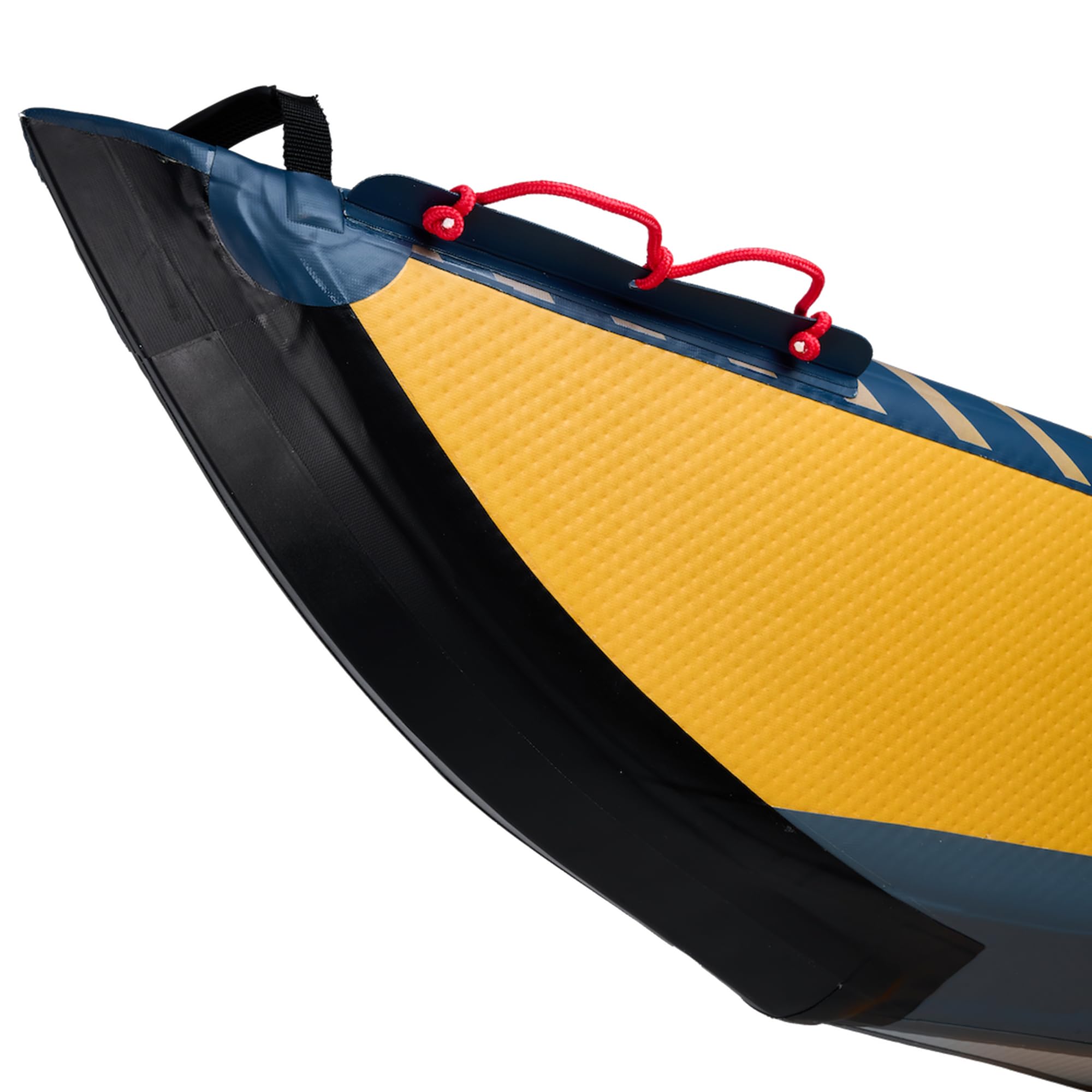 Aqua Marina Tomahawk AIR-K Hochdruck Drop-Stitch Premium Aufblasbares Kajak für 2 Personen 440 cm Länge Marine/Gelb