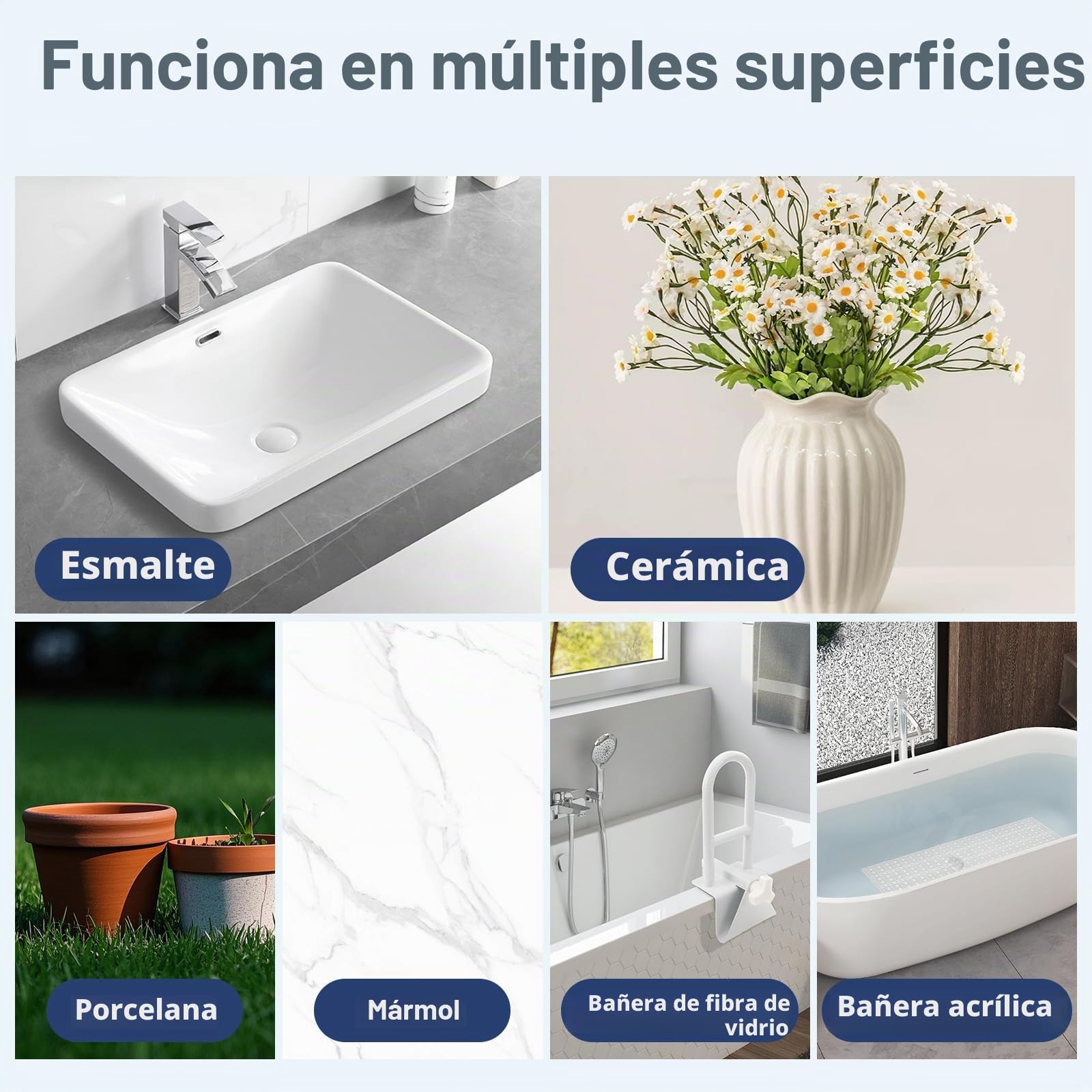 Kalolary Kit Reparación Bañera,12 Pigmentos, Reparador de Grietas y Arañazo | para Bañeras de Fibra de Vidrio, Acrílico, Esmalte y Porcelana, Reparación para Bañera, Lavabo, Plato de Ducha