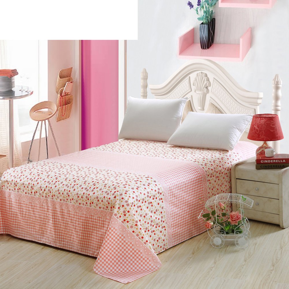 Sergé de coton épaissir feuille et linge de lit imprimé 160x230cm pour matelas une place