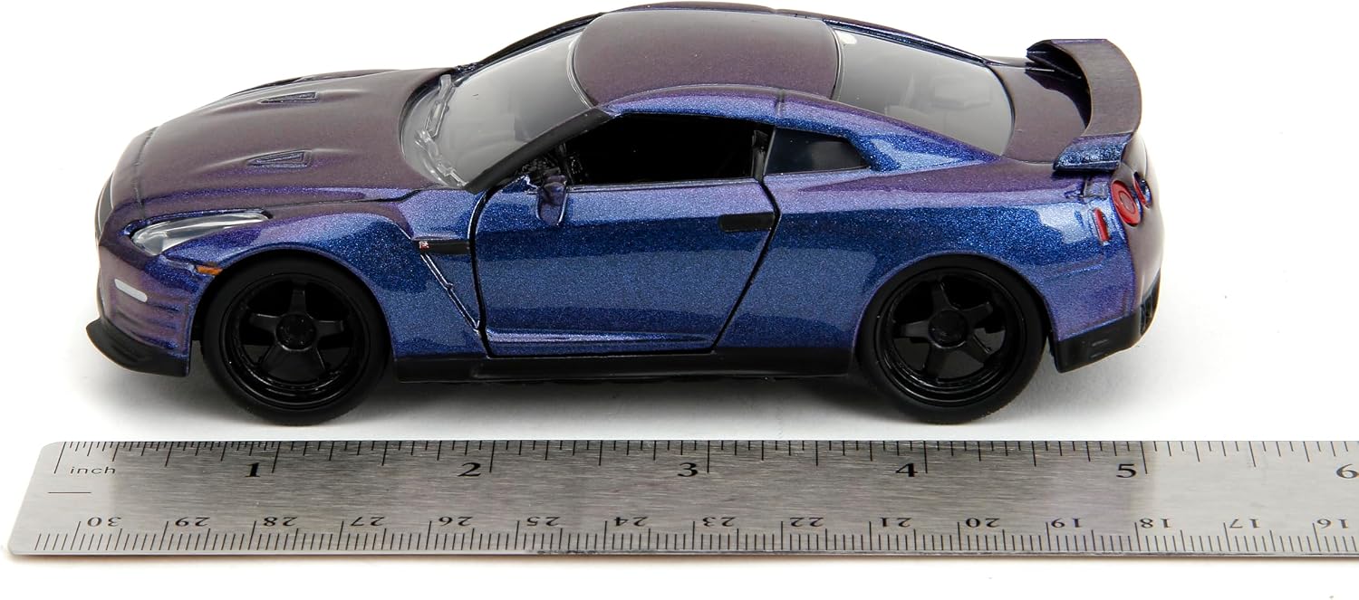 Jada Pink Slips 1:32 W2 2009 Nissan GT-R Die-Cast Car, Toys for Kids and Adults(Metallic Purple)