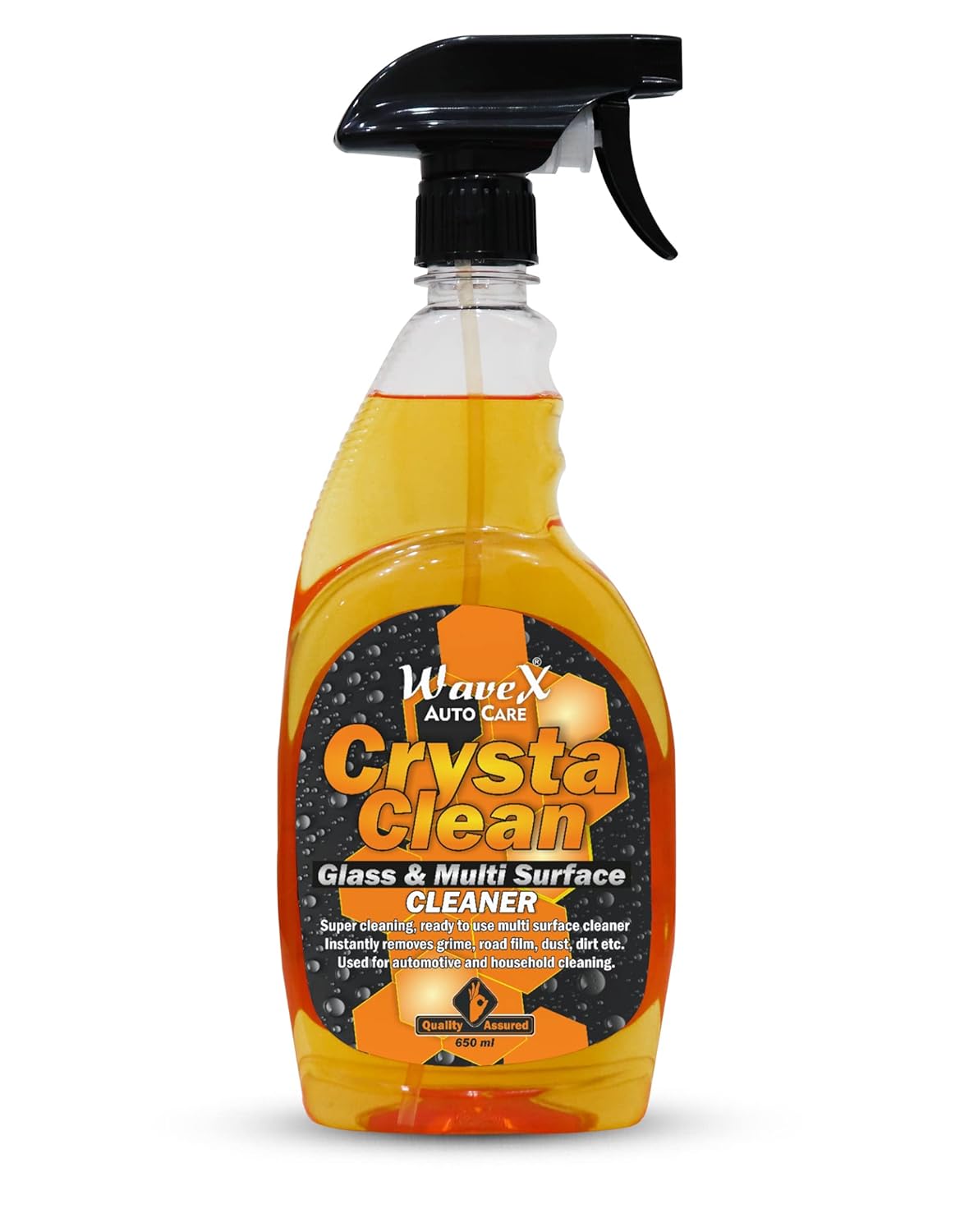 WaveX Crysta Clean Glass Cleaner 650 ml Multi Surface Professional