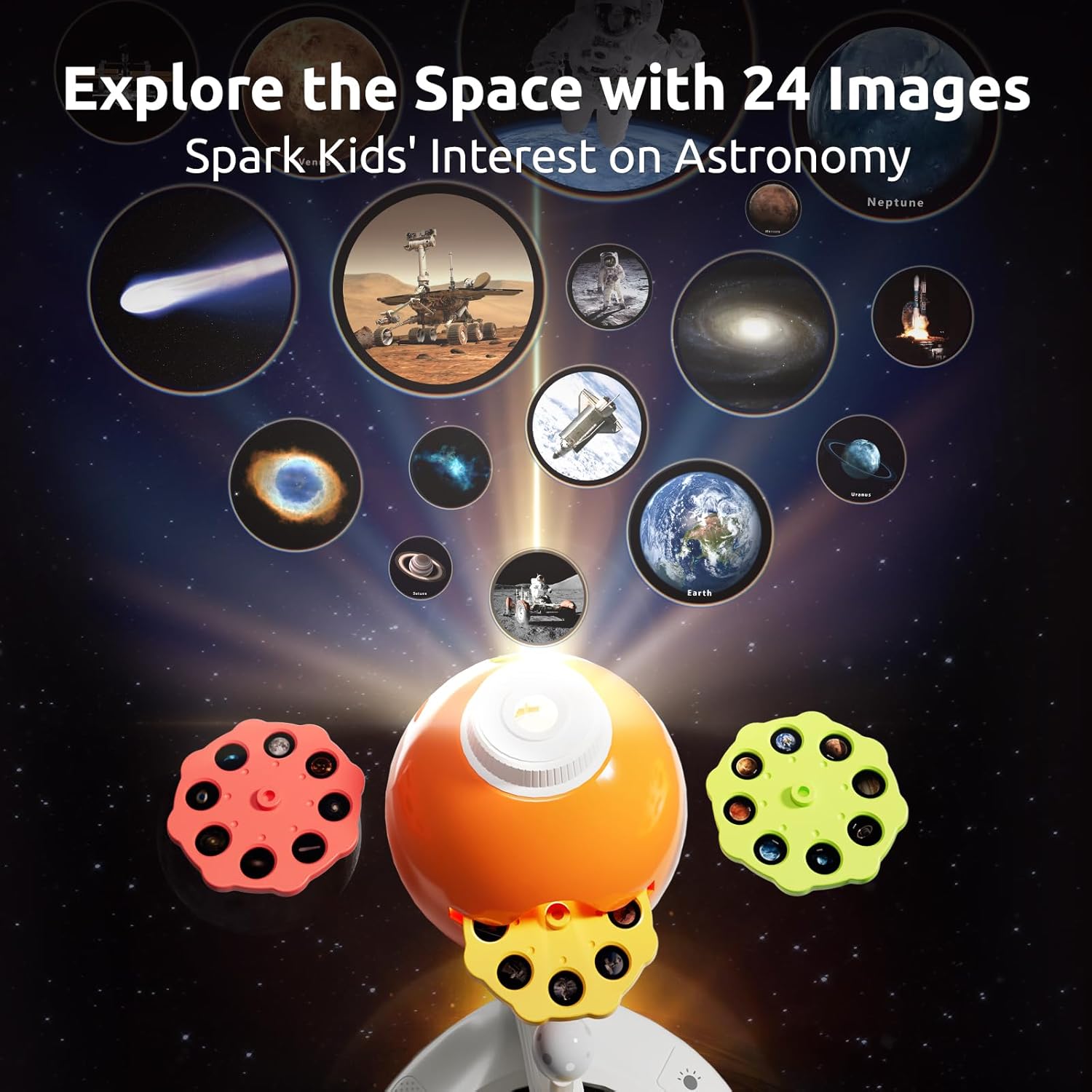 Science Can Solar System for Kids, Interactive Talking Solar System Model, STEM Planetarium Projector with 8 Planets, Space Toys Gift for Age 6-12 Boys & Girls, Classroom & Home Astronomy Learning - Image 5