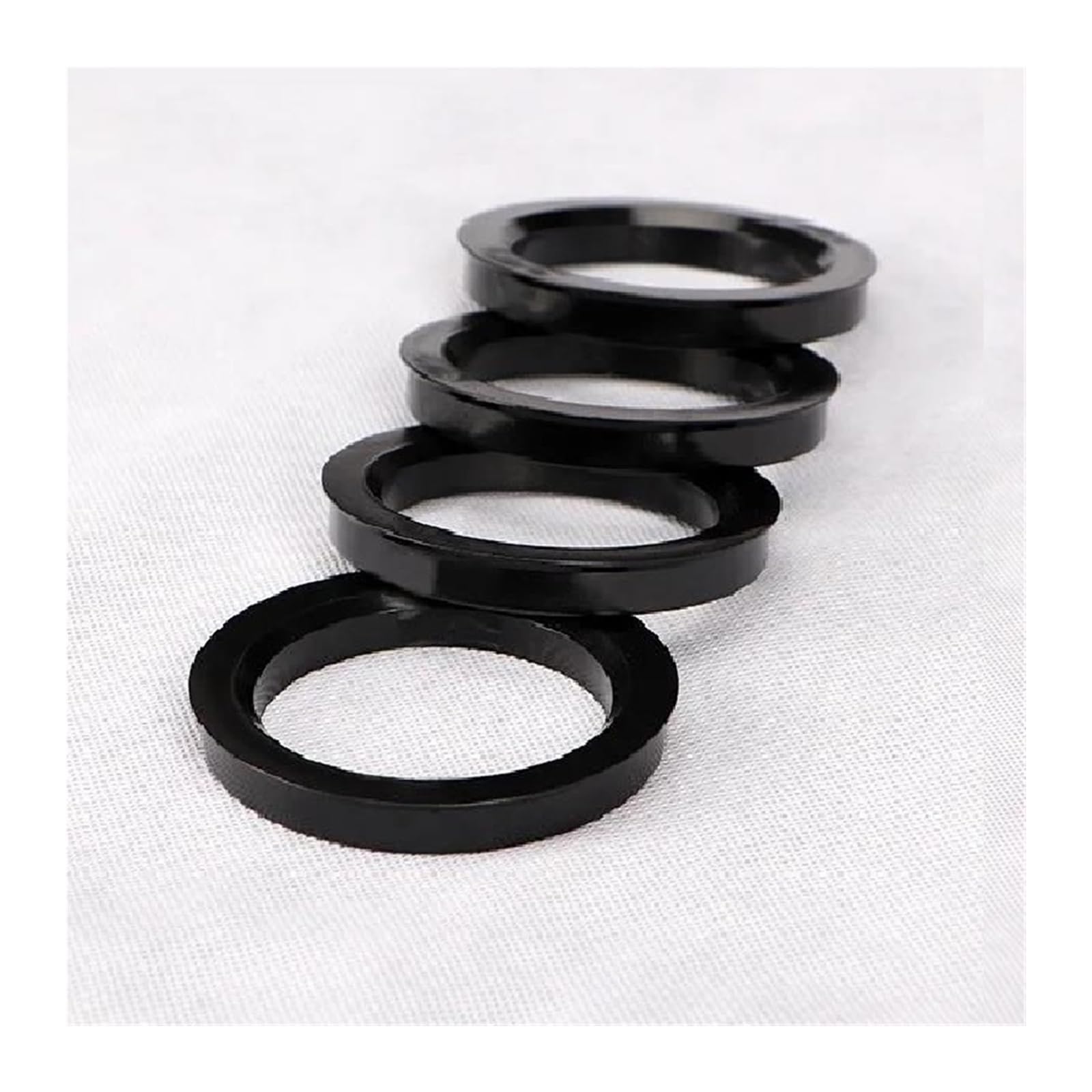 Anneaux de centrage 60.1-63.4mm pour calage précis de moyeu de roue auto