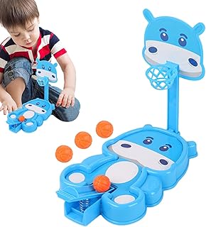 Desk Basketball for Kids - Bouncing Game with Catapult - Finger Toys for Kids, Improve Fine Motor Skills, Basketball Hoop Desktop, Catapult Basketball, Birthday Gifts, Interactive Toys Fovolat