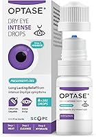 Optase Dry Eye Intense Drops: Preservative-Free Lubricating Eye Drops for Severe Dry Eye Relief, Contact Lens Compatible, 300 Doses