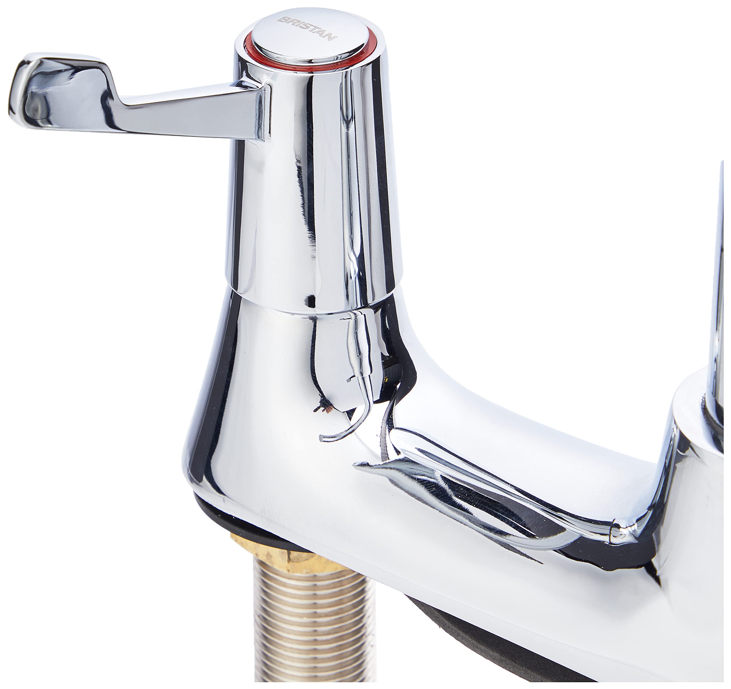 Bristan VAL2 DSM C CD Value - Mezcladores para fregadero de cubierta y puente, cromado | Diseño clásico, boquilla giratoria, operación de palanca dual de 3 pulgadas, grifo mezclador de cocina