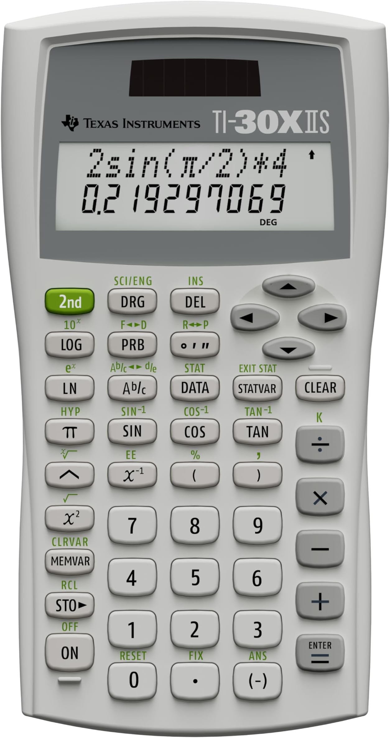 Texas Instruments TI-30XIIS Scientific Calculator, White