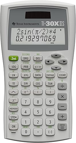 Calculadora científica Texas Instruments TI-30 X IIS 2-Linea, Blanco Negro -,Azul,Lavanda,Rosado,Frambuesa,Blanco