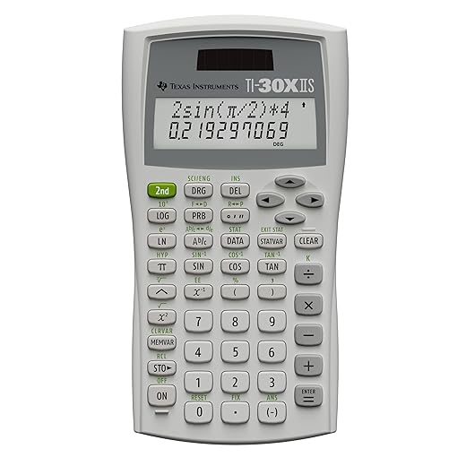 Texas Instruments TI-30XIIS Scientific Calculator, White