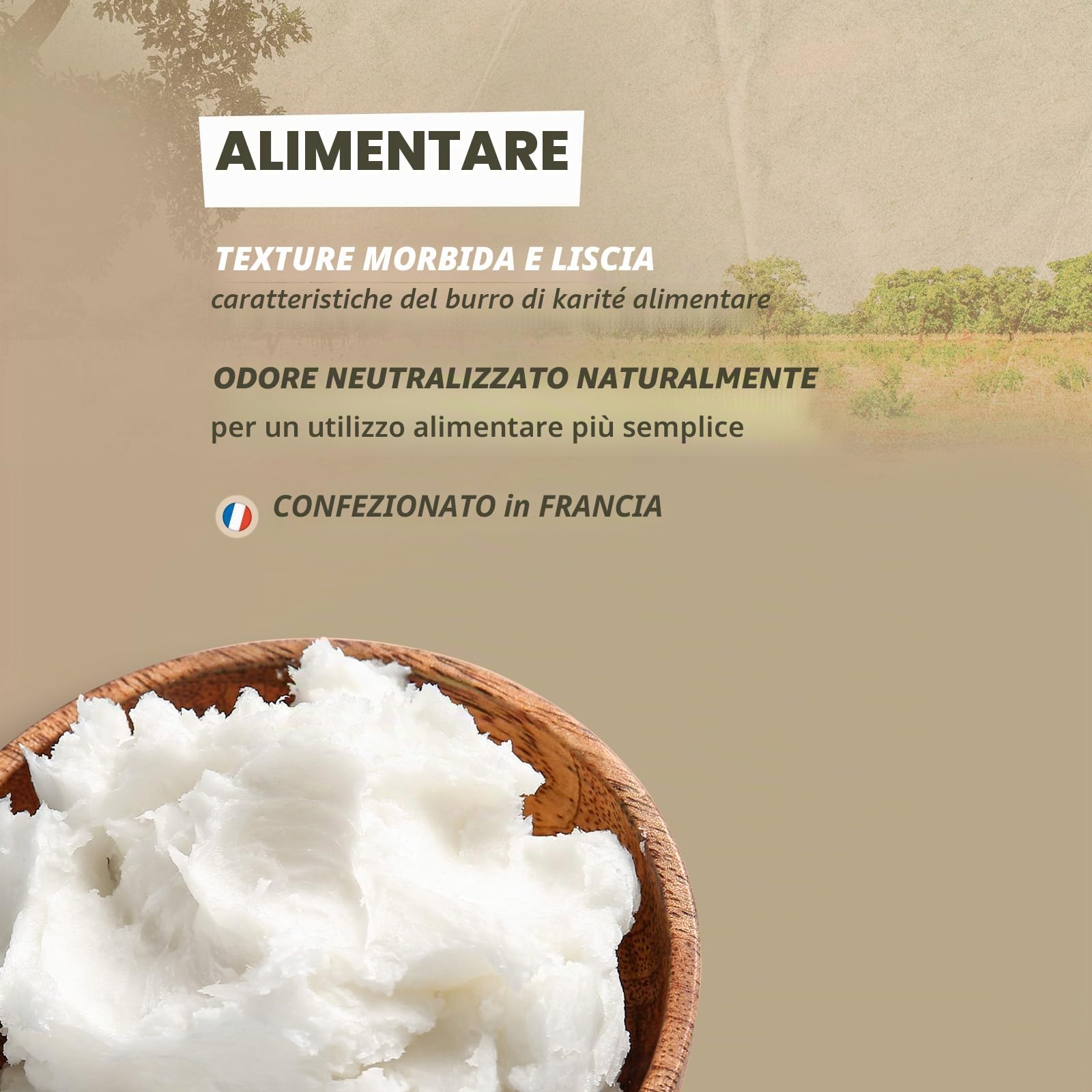 Burro di Karité Bio AB 800 gr - 100% vegetale