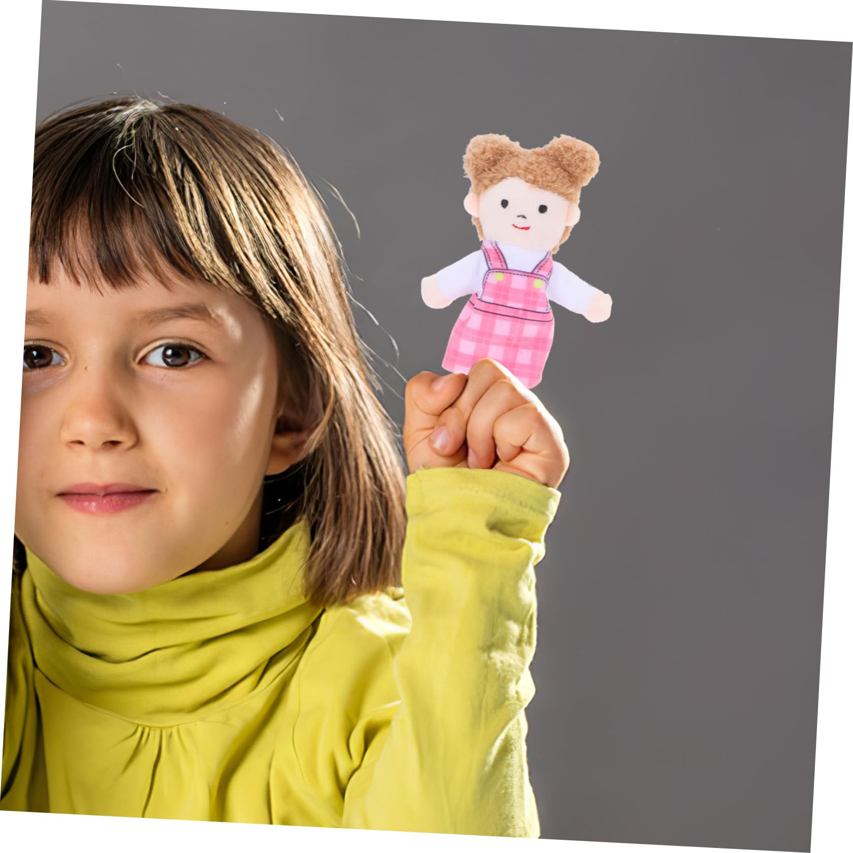ibasenice 6pezzi Burattini da Dito di Peluche di Marionette per Ragazzo Ragazza per Giochi di Ruolo Insegnamento Prescolare Teatro Casa Regali per Compleanno Famiglia e Scuola Materna
