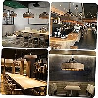 Vista 8 de NUOBESTY American Country - Lámpara de araña de cuerda fácil de instalar para restaurante, cafetería, bar