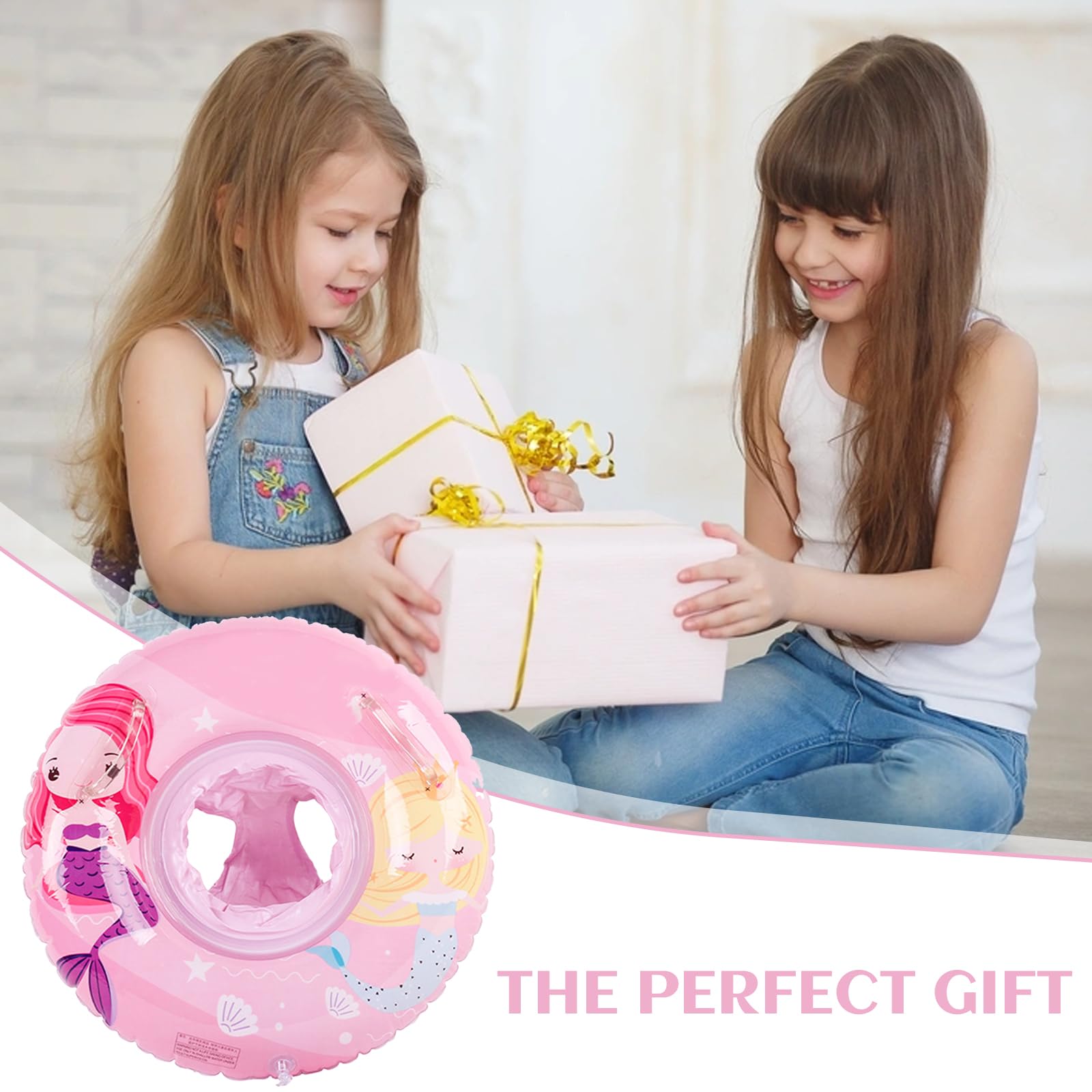 Anello da nuoto gonfiabile, per bambini, con seggiolino da nuoto, simpatico cartone animato galleggiante per bambini, accessorio da bagno per bambini