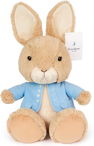 Miniatura 6 de GUND Beatrix Potter - Conejo de peluche con pies grandes, conejo de peluche para edades de 1 año en adelante, marrónazul, 11 pulgadas