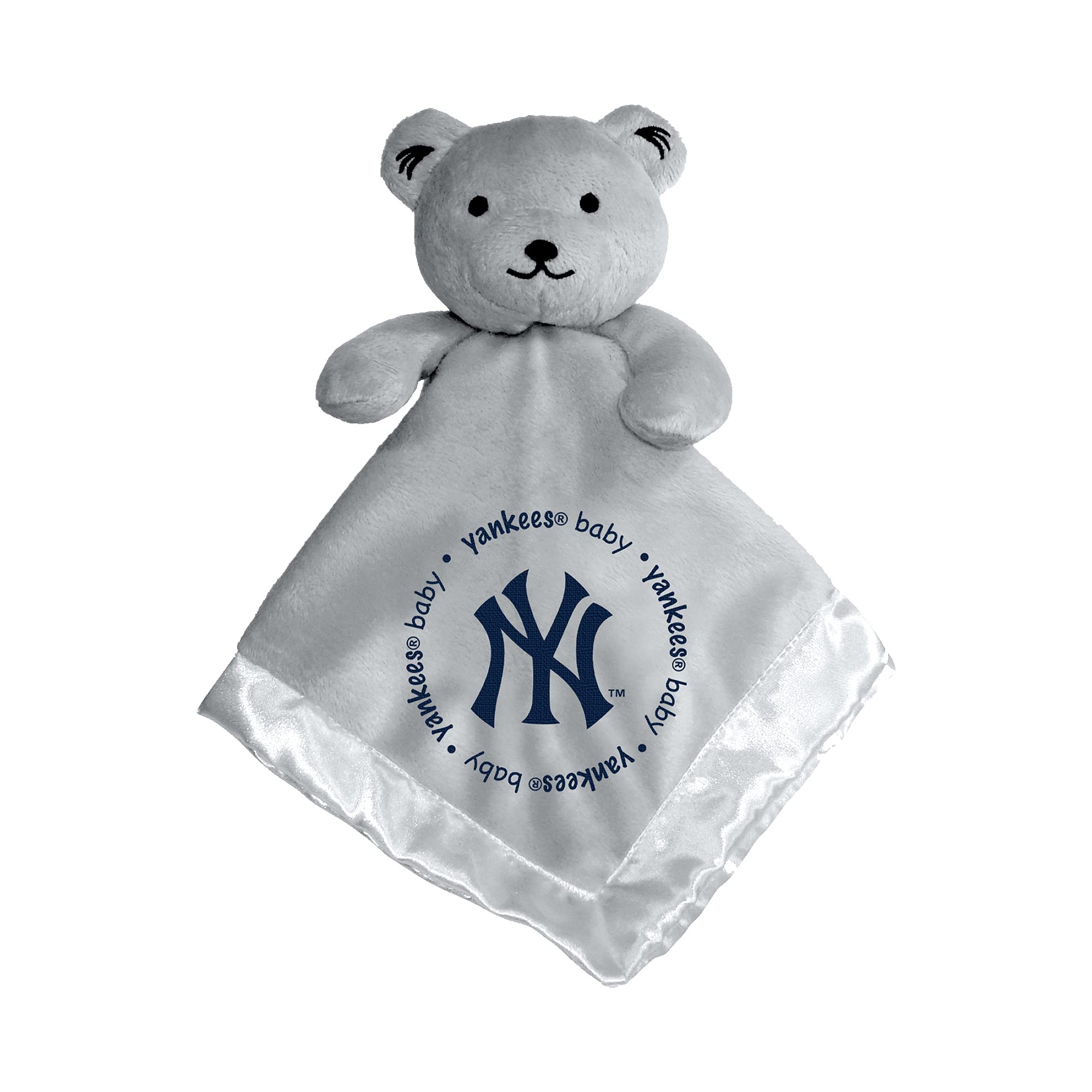 BabyFanatic Gray Security Bear - MLB New York Yankees - Officially Licensed Snuggle Buddy
