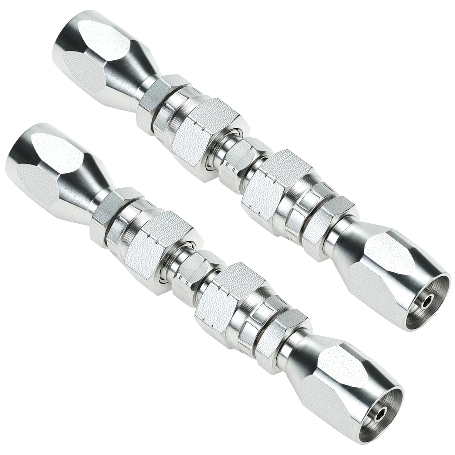 Kit de réparation de tuyau hydraulique QWORK 0,6 cm avec 2 raccords réutilisables