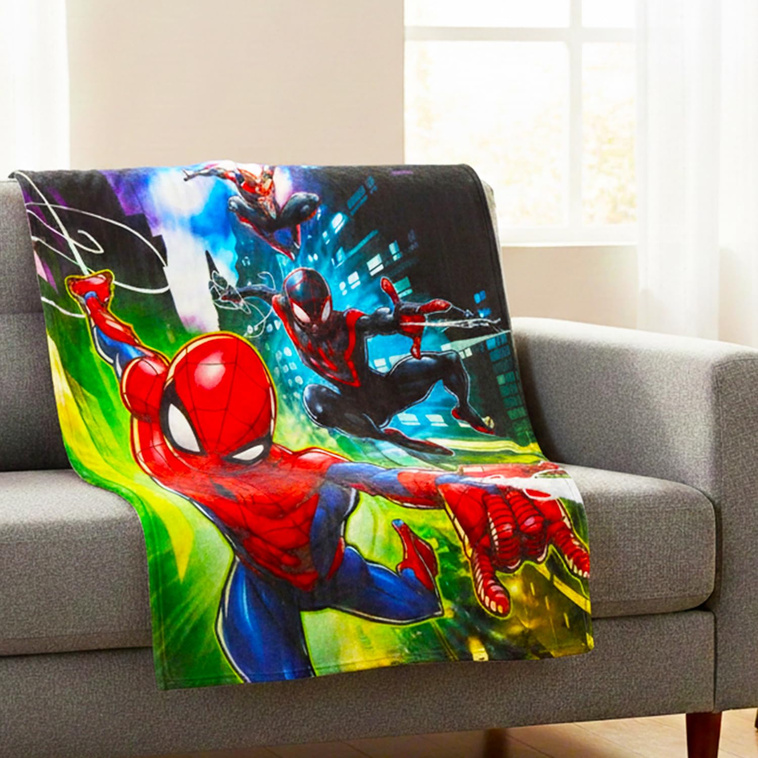 Amazon.co.jp: スパイダーマン スパイダーマン フリースブランケット