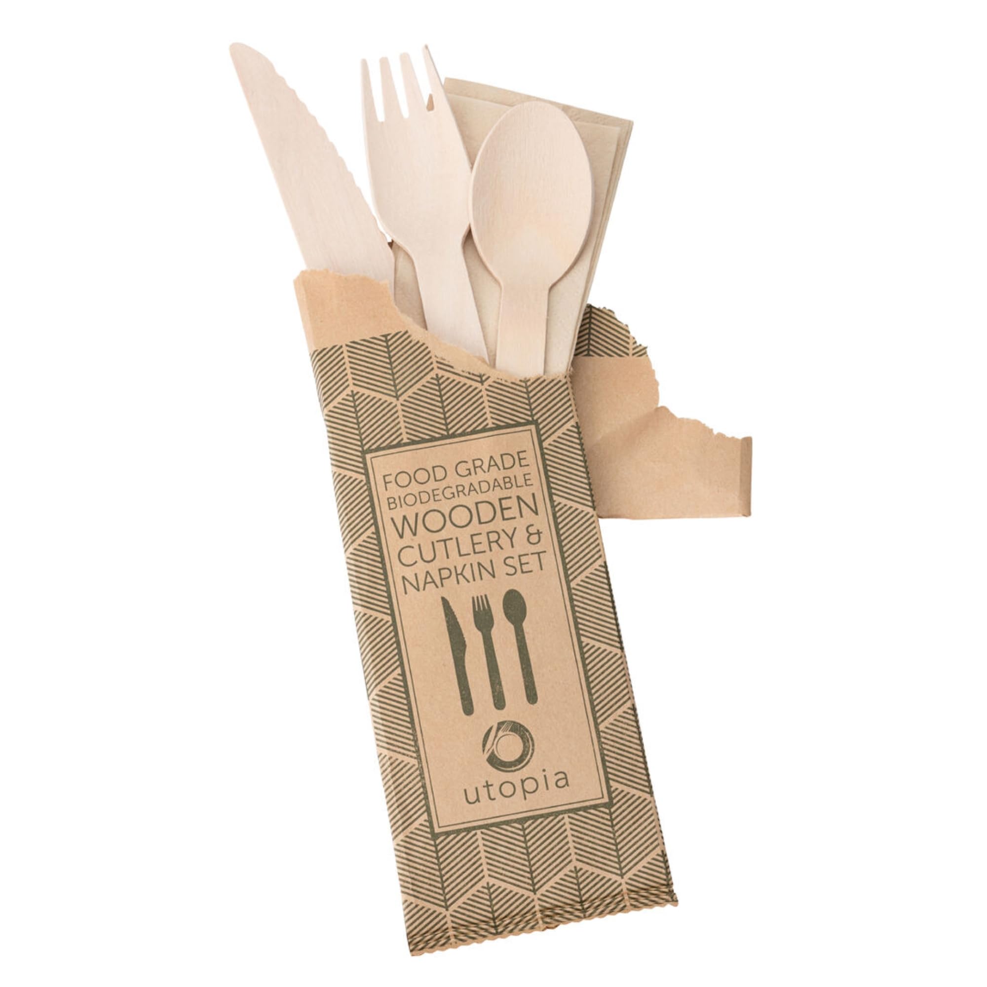 Utopia Lot De 1000 Cuillères à Café Bois Bouleau 11 Cm - Couverts Jetables Biodégradables