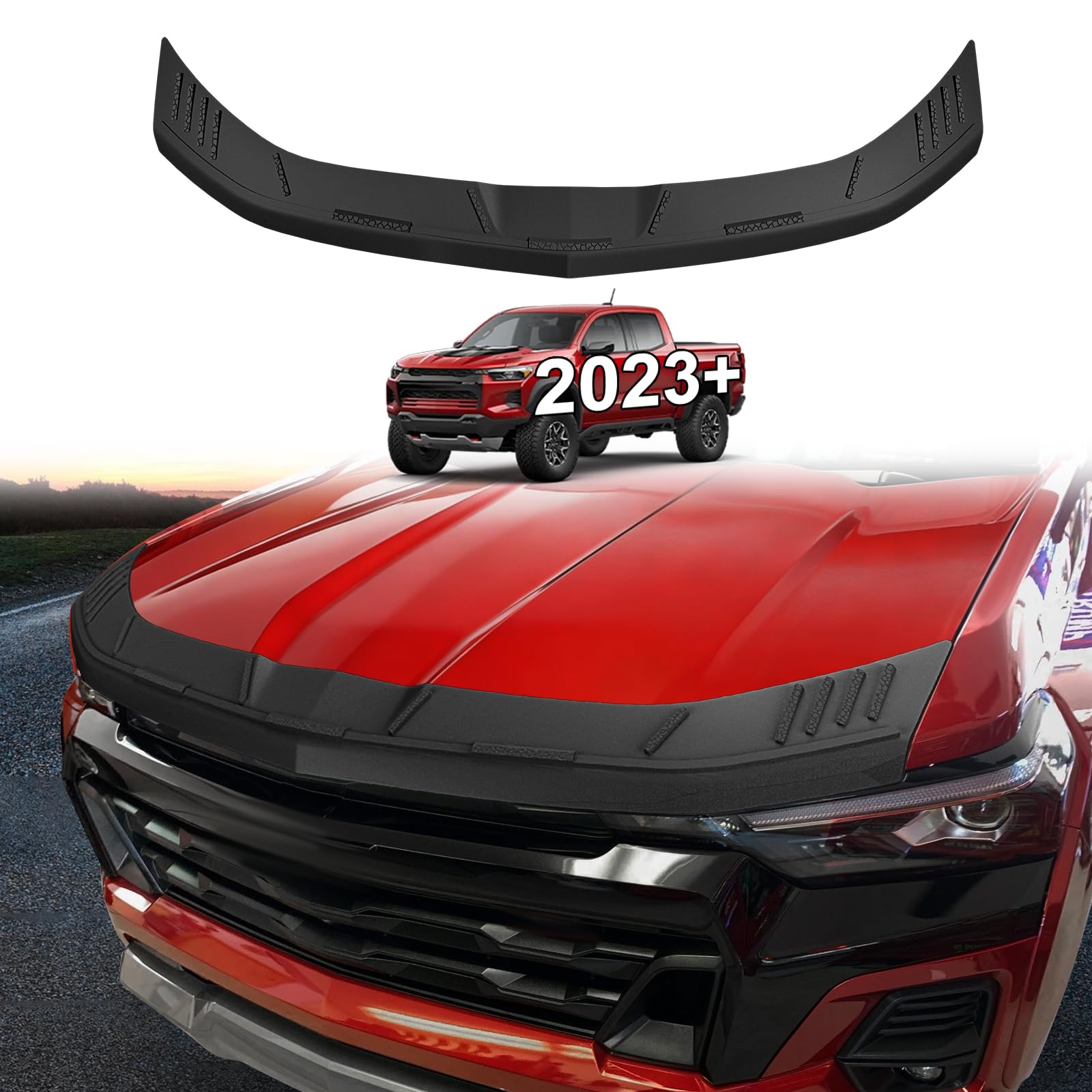 TripleAliners Hood Bug Deflector Protector for Chevy Colorado 2023-2026