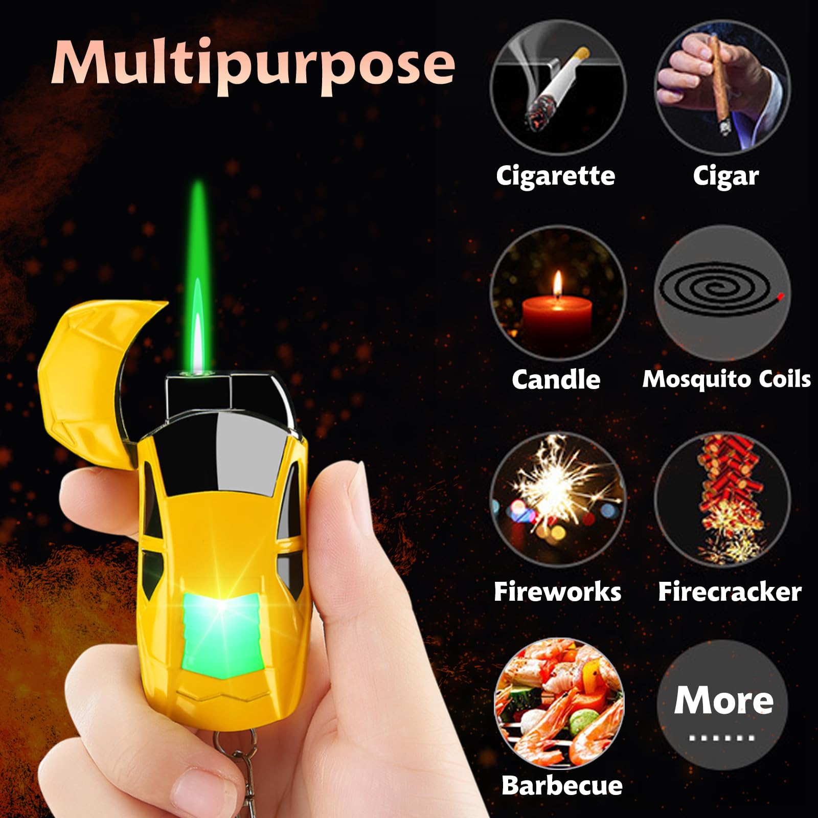 car shaped cigarette lighter Amazon.com: Stylish Sports Car-Shaped Torch Lighter, Adjustable Windproof  Flame with Adjust Flame Tool, Refillable Butane Cool Lighter for Gifts,  Outdoor, Men (Pink Yellow) : Health & Household