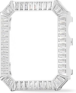 Swarovski Millenia Smartwatch Case for Apple Watch Series 4 and 5, 40mm, Clear Swarovski Crystals on a Rhodium Finish Setting, Part of the Swarovski Millenia Collection