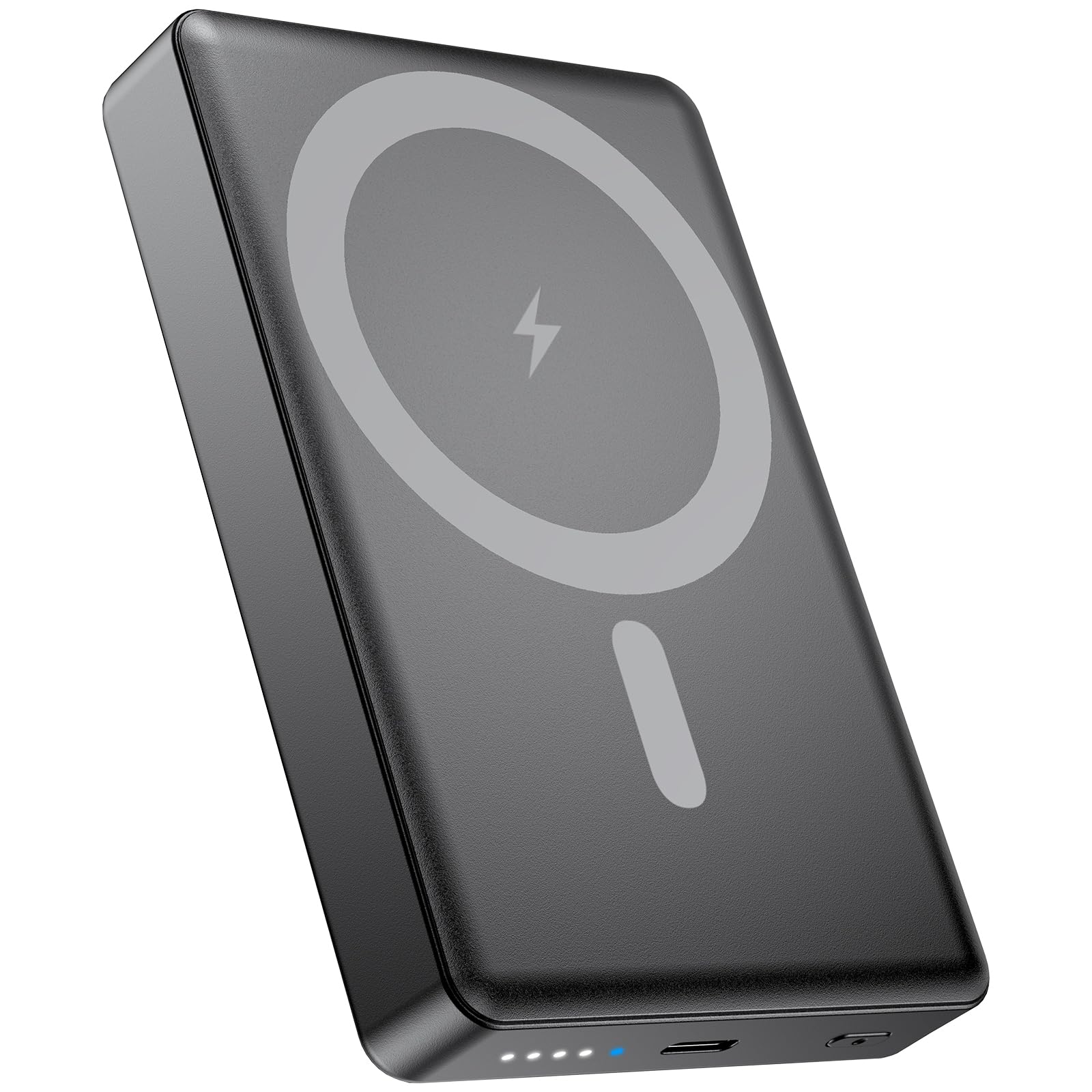 Power Bank for Magsafe 10000 mAh, Apkezel Wireless Qi2 Power Bank, Magnetic, PD 20W USB-C Wireless Power Bank, Inductive Charging Battery for iPhone 16/15/14/13/12/Pro/Pro Max Series