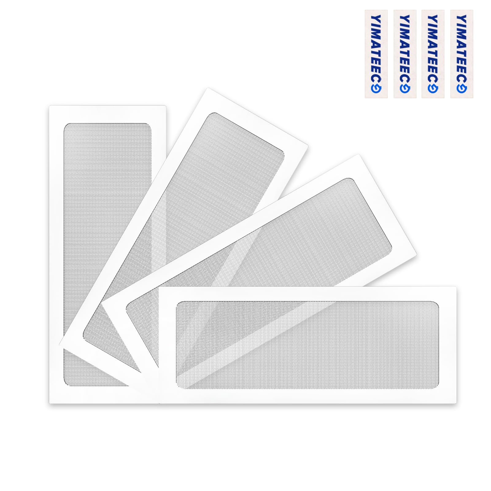 YIMATEECO 360mm PC Case Dust Filter for Computer Chassis Cooler 4 Pack Magnetic Frame PC Case Cover Fan Filter Dust Mesh Fan Grills Dustproof PVC 50 Mesh (PVC PRO