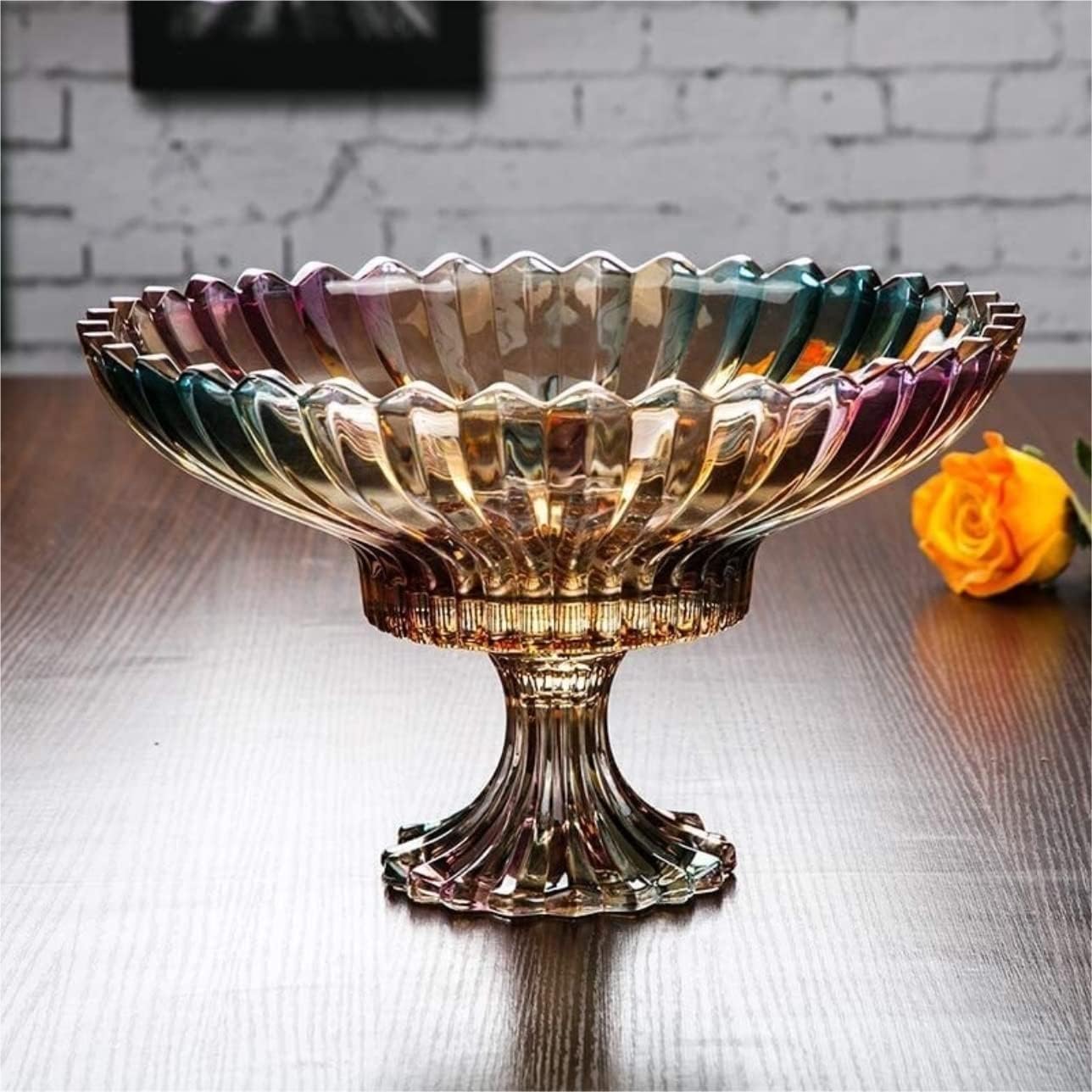 果物 スナック サラダ入れ カットガラス デザートボウル 20cm