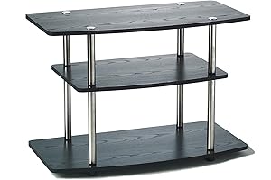 Convenience Concepts No Tools 37 Inch 3 Tier TV Stand for Living Room