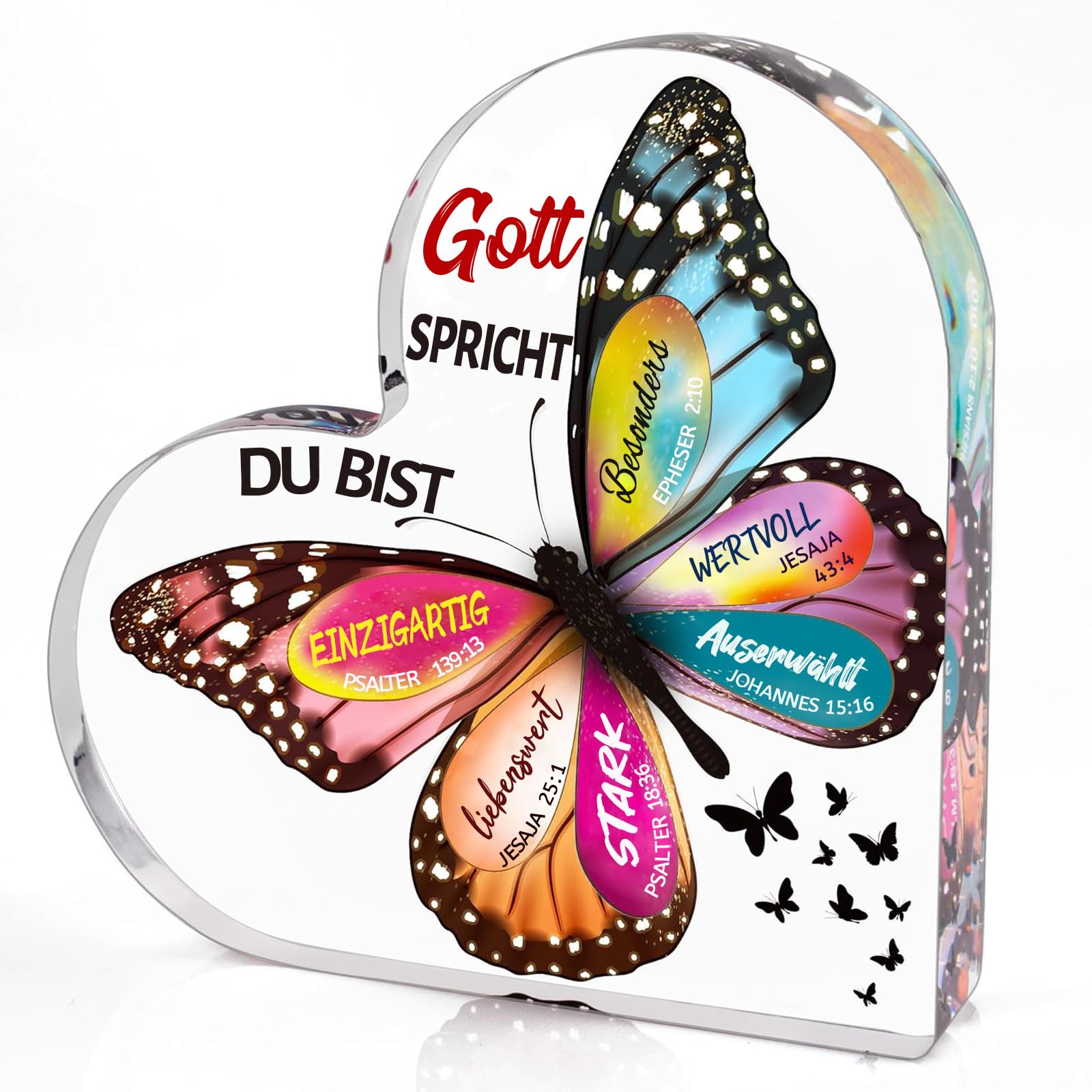 Muttertagsgeschenke für Mama, Mama Geschenk von Tochter Sohn, Acryl Schmetterling Briefbeschwerer, Geschenke für Mütter zum Muttertag Geburtstag Weihnachten