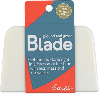Gamblin Ground & Gesso Blade, Prime Canvases and Panels Quickly with Thin Even Coats, Create Less Mess and Waste, Easy Clean-Up, 100% Recycled Material, Made in the USA