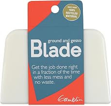 Gamblin Ground & Gesso Blade, Prime Canvases and Panels Quickly with Thin Even Coats, Create Less Mess and Waste, Easy Clean-Up, 100% Recycled Material, Made in the USA