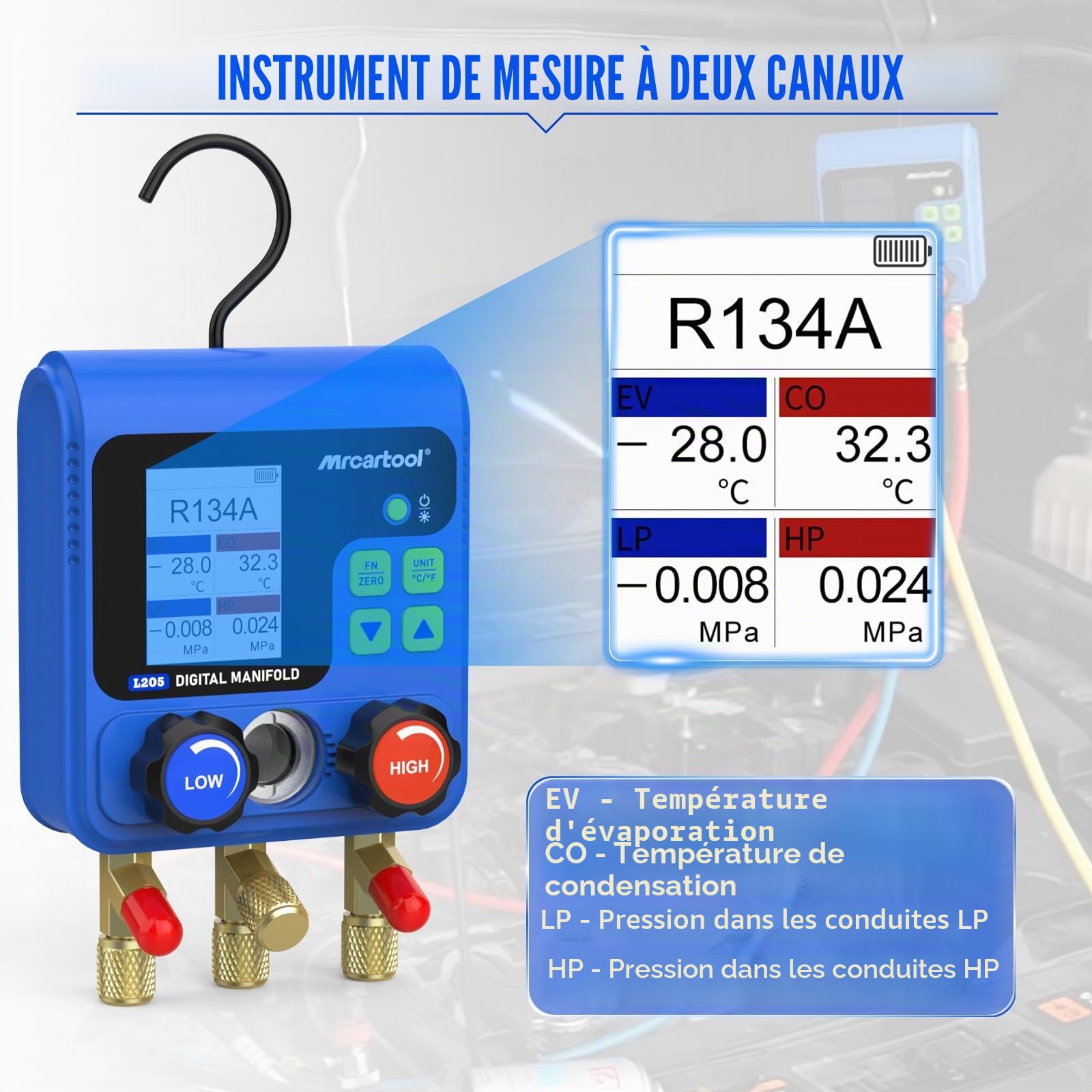 BELEY Pompe à vide numérique pour la climatisation et les tests