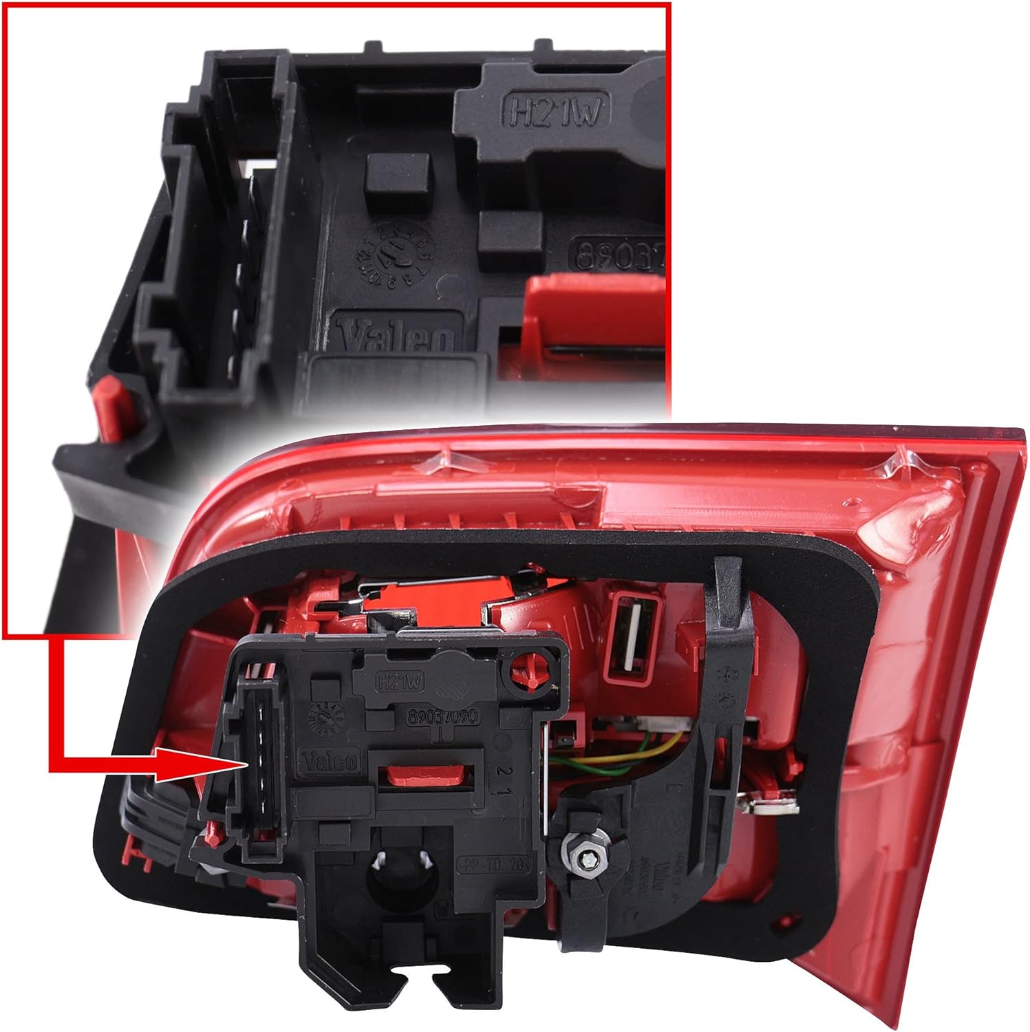 Valeo 043331 Driver Side Boot/LED OE Tail Light Assembly