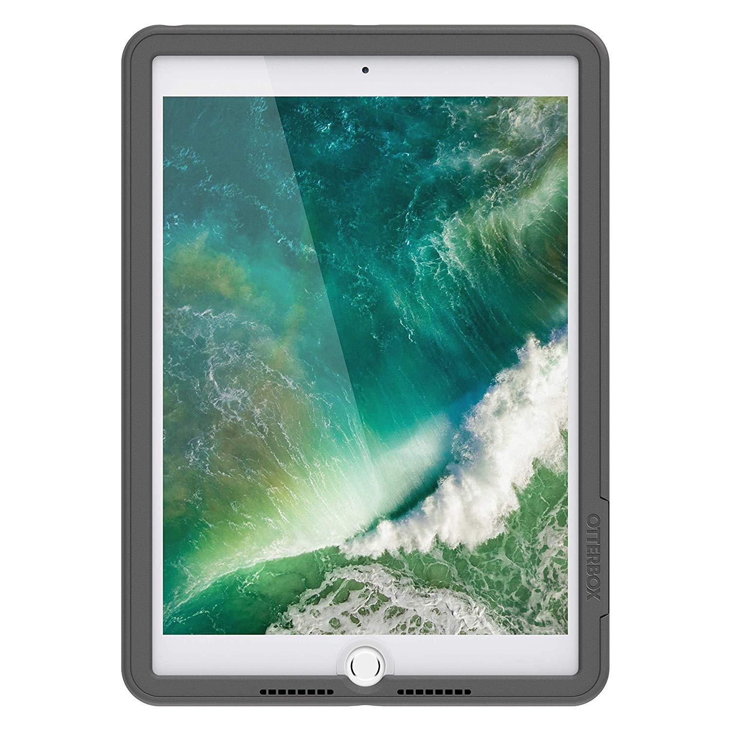 OtterBox per Apple iPad 9,7" (5ª gen 2017 / 6ª gen 2018), Custodia resistente a cadute con Protezione schermo integrata, gamma UnlimitED Kickstand, Grigio