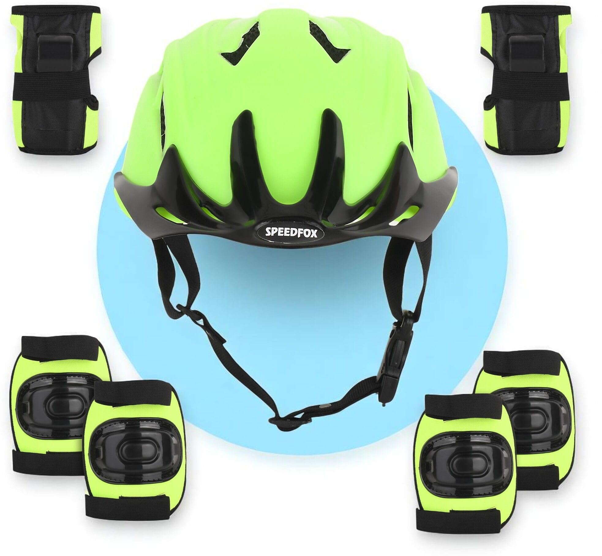 SPEEDFOX Kids Safety Protective Guard Kit, Head,Knee,Elbow & Palm Guard 3-7Yr Skating Kit Cycling Kit ()-image-34