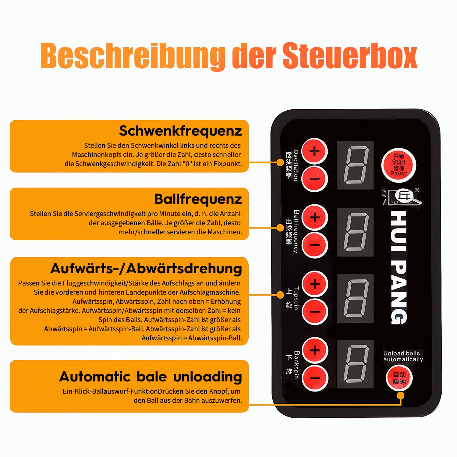 Tischtennis Roboter, Tischtennis Roboter Ballmaschine mit Netz und neun verschiedenen rotierenden Bällen, für das persönliche Training, kein manuelles Ballaufsammeln erforderlich