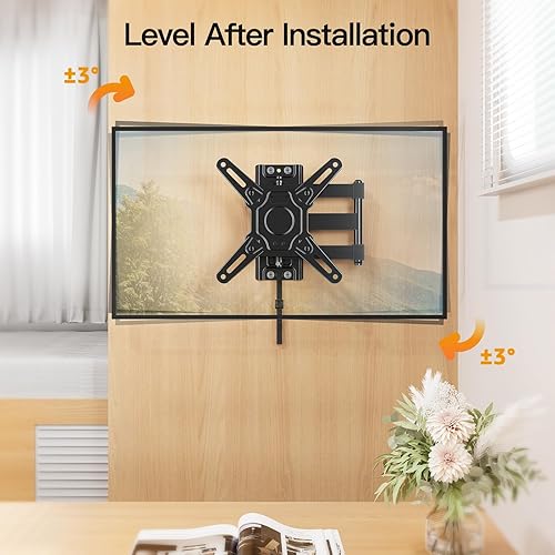 Miniatura 6 de ELIVED Soporte de TV RV para cámper, soporte de pared para TV RV con cerradura para la mayoría de televisores de 13 a 43 pulgadas, giro e