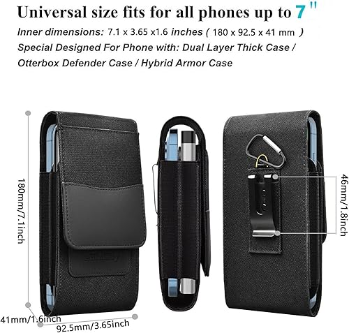 Miniatura 9 de La funda protectora para teléfono con clip para cinturón es adecuada para iPhone 15ProMax14ProMax13ProMax12ProMax Samsung Galaxy S21 Ultra, S21