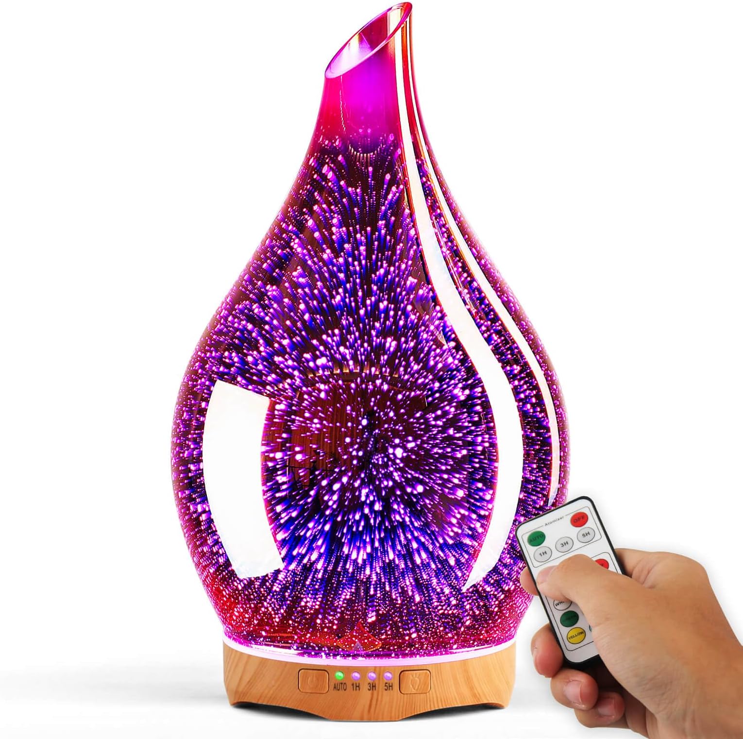 Porseme 280ML Essential Oil Diffuser, Aroma Ultrasonic Humidifier with Remote Control, BPA Free, Auto Shut-Off, Timer Setting